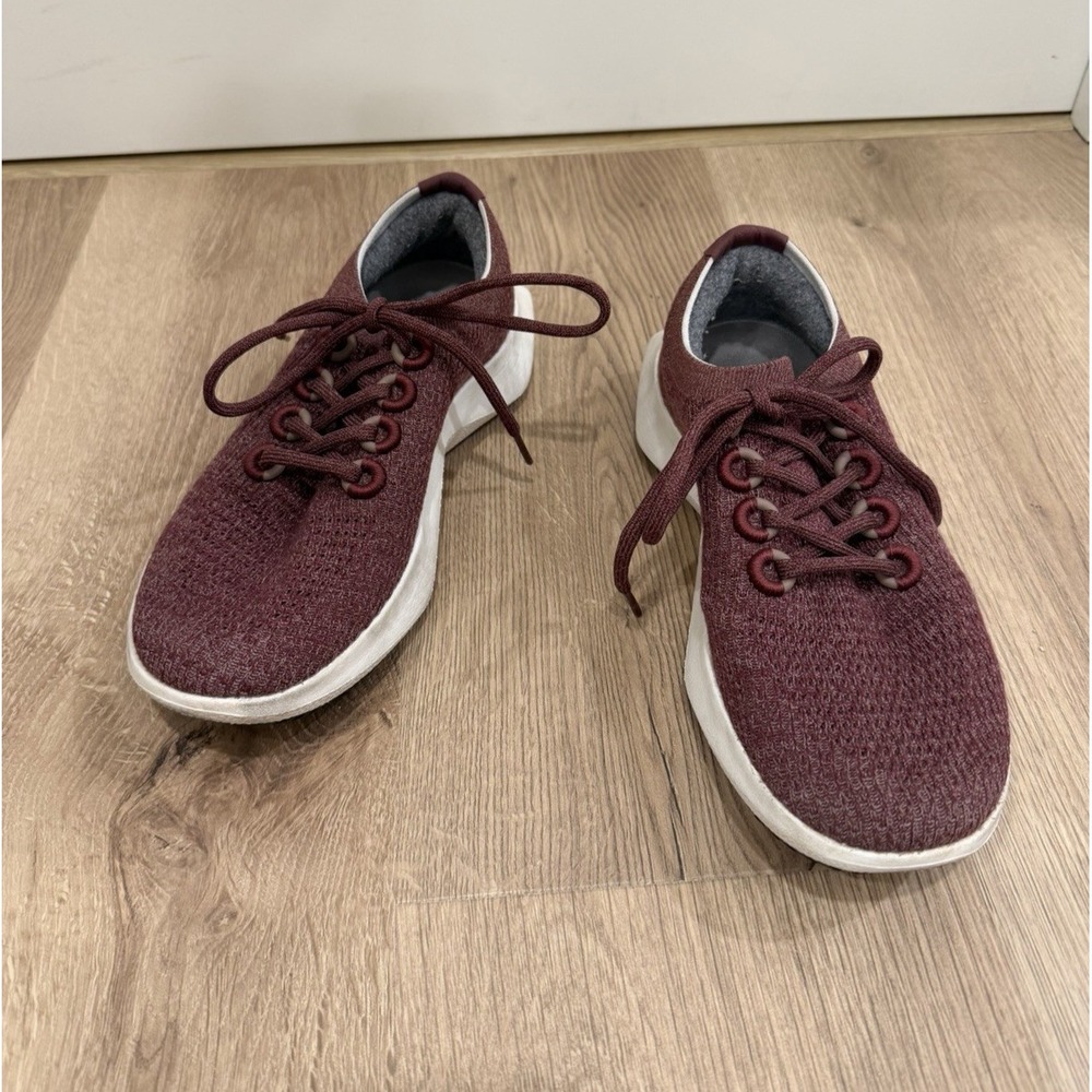 Women's Tree Dasher 2 TD2 Burgundy Allbirds Sneakers Trainers 8.5 Sustainable
